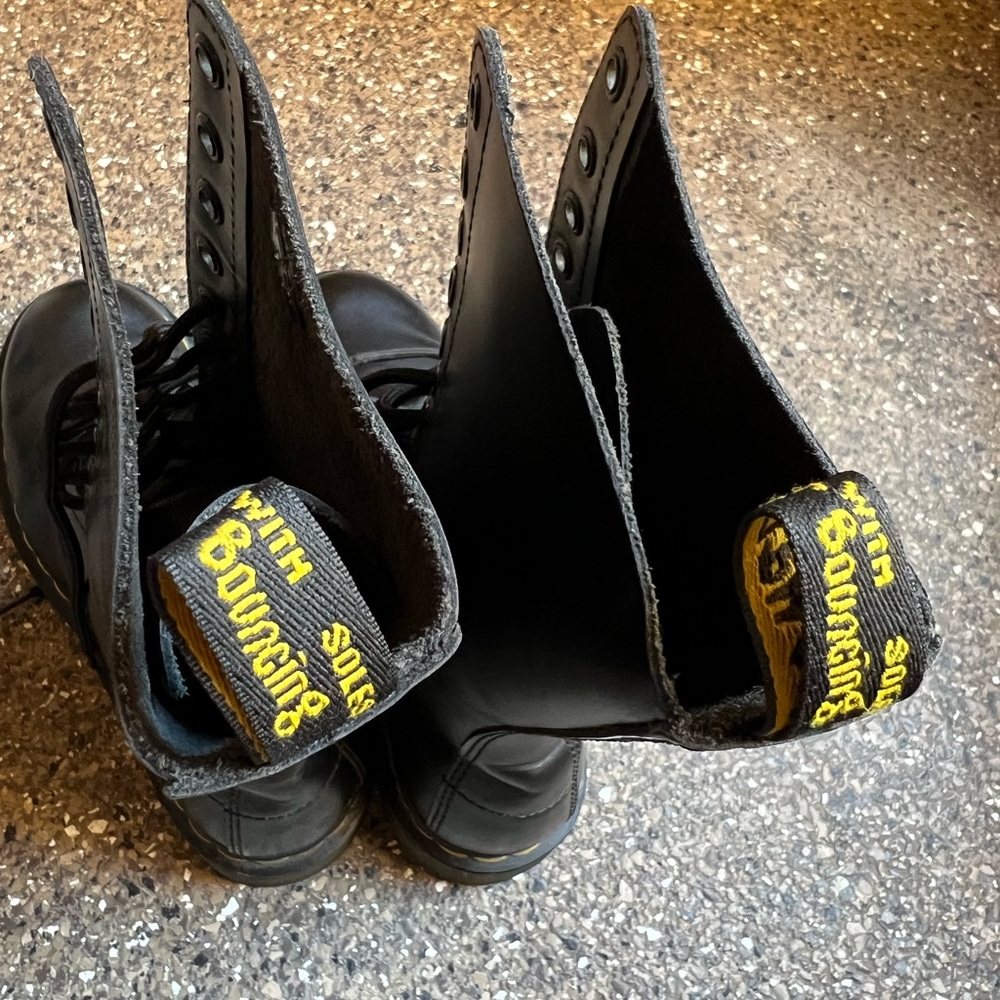 Dr. Martens Black Combat Boots - Picture 5 of 7